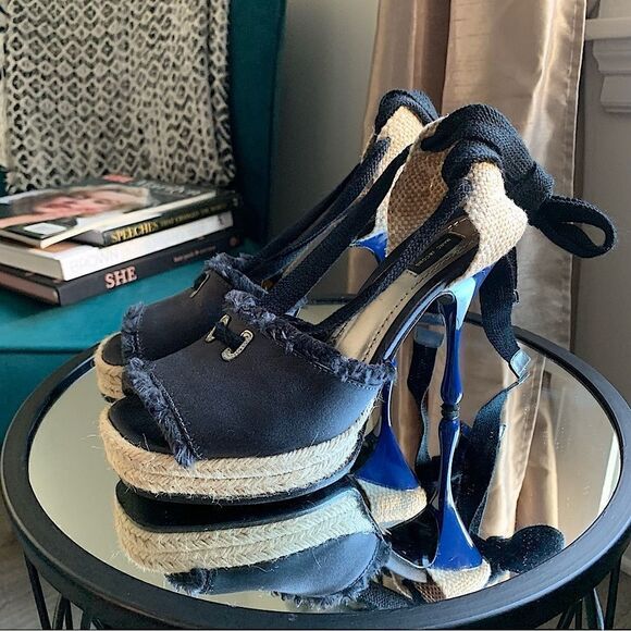 MARC JACOBS BLACK PLATFORMS - Picture 4 of 11